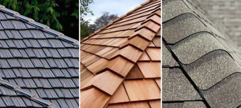 three roofing types