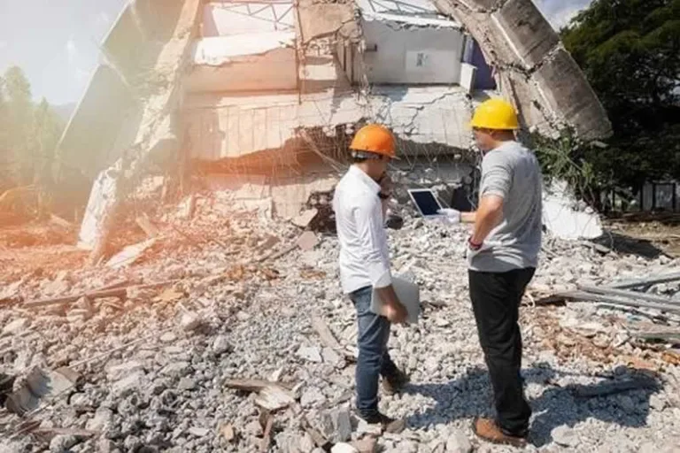 demolition contractor on site