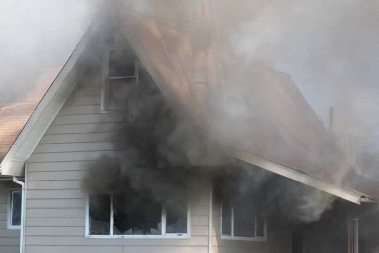 house on fire