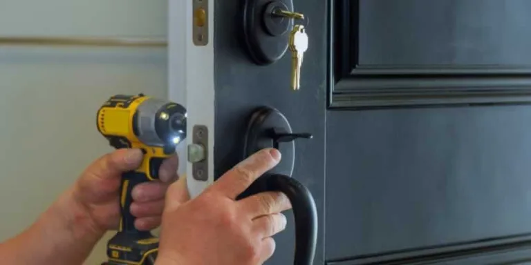drilling the door lock
