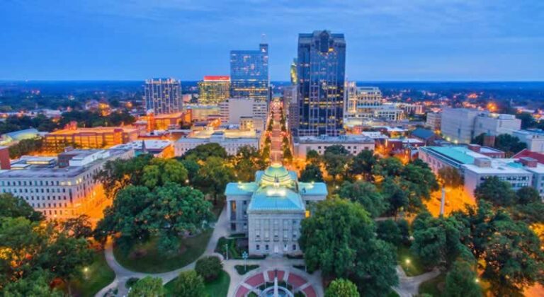 Raleigh from the air
