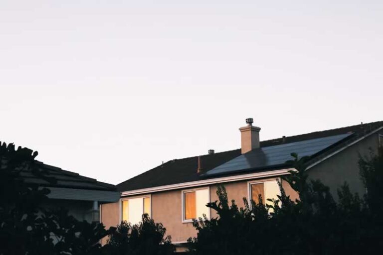 house with solar panels