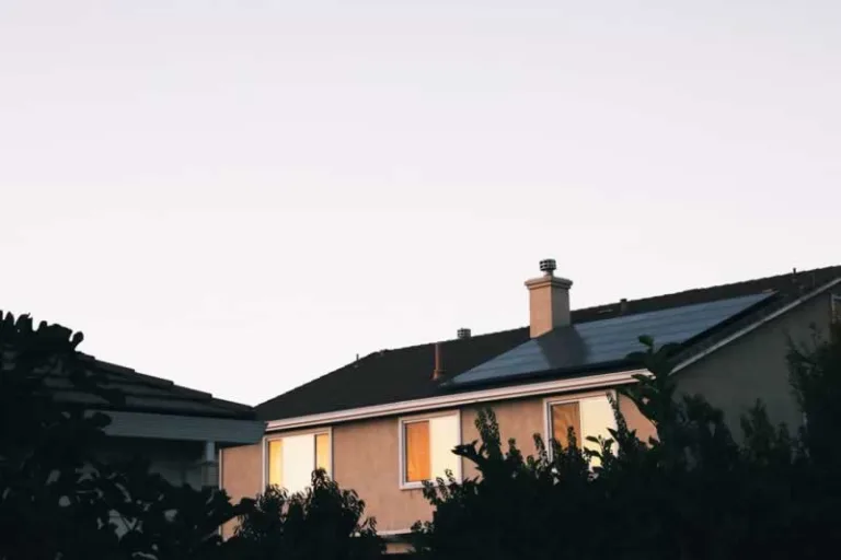 house with solar panels
