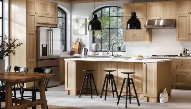 How to Style a Kitchen with Oak Kitchen Cabinets without Spending a Cent
