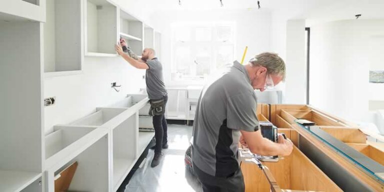 kitchen remodel in progress