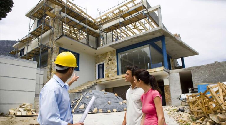 general contractor with clients
