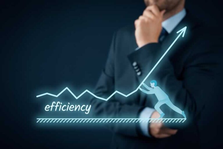 business efficiency graph