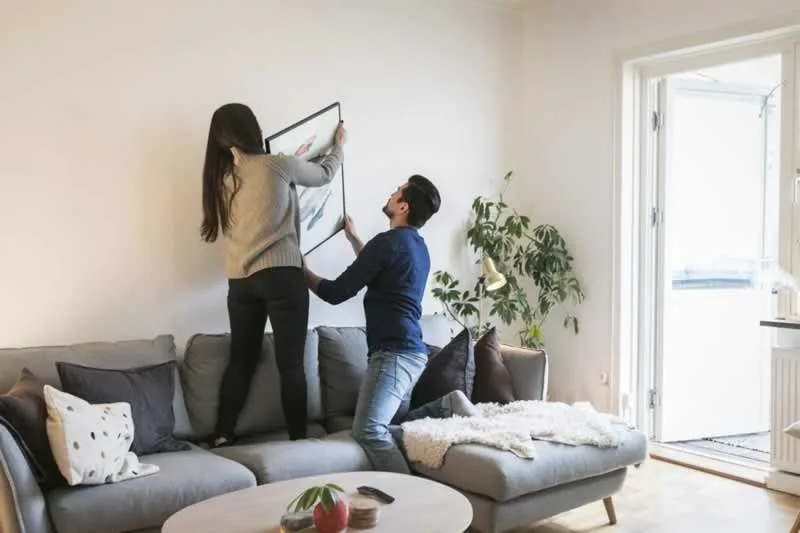 couple redecorating home