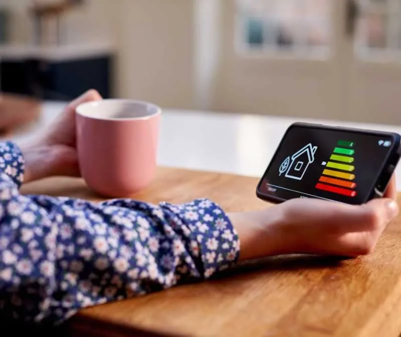 heating app on the mobile phone