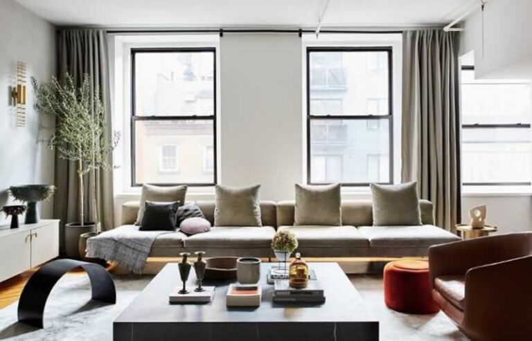 expensive looking living room