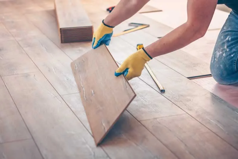 laying flooring
