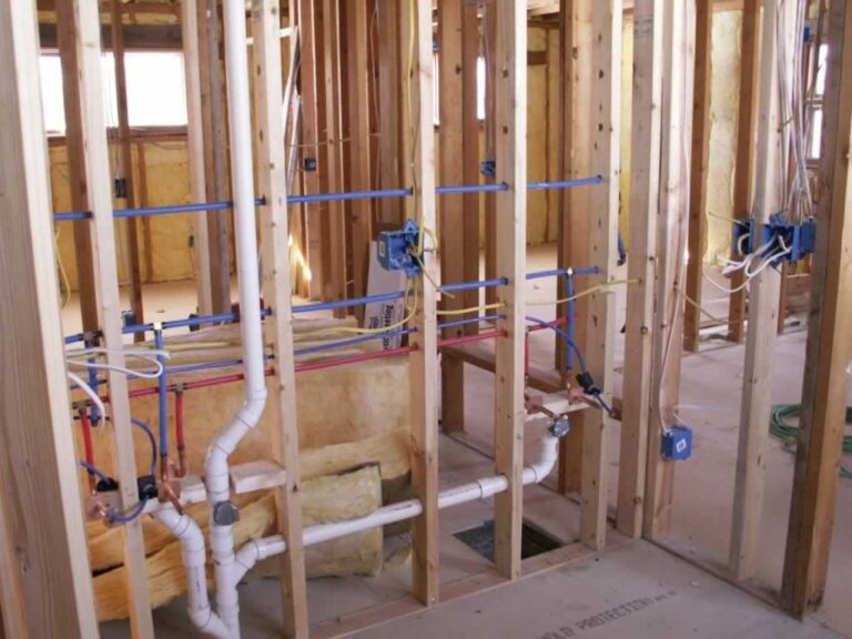 PVC pipes in new home