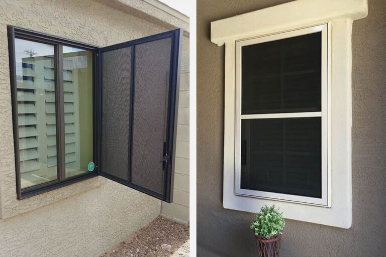 security screen on window