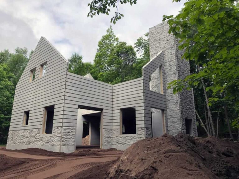 concrete house during construction