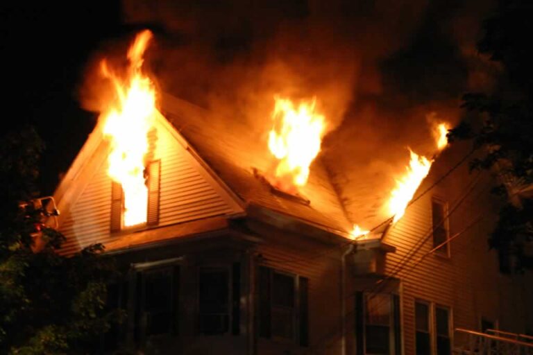 house on fire
