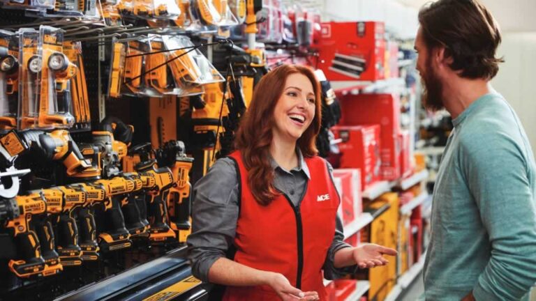 buying tools at hardware store