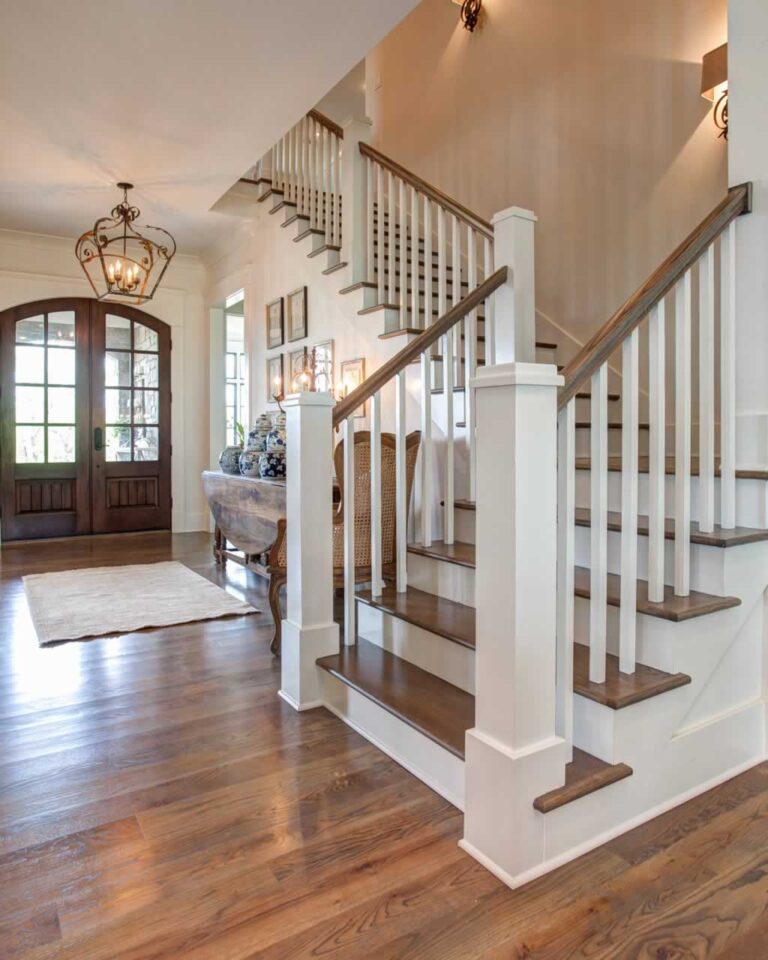 traditional wooden railings
