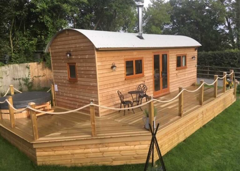shepherds hut used for renting