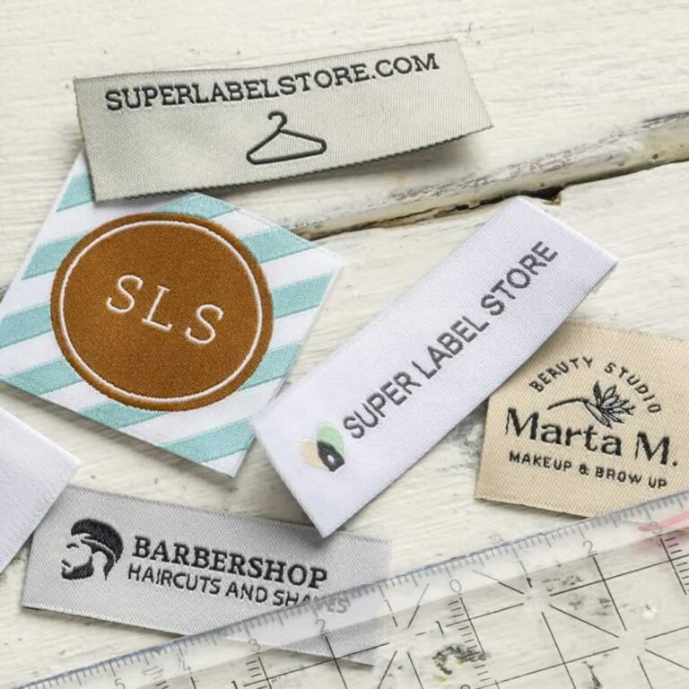 various types of custom clothing labels