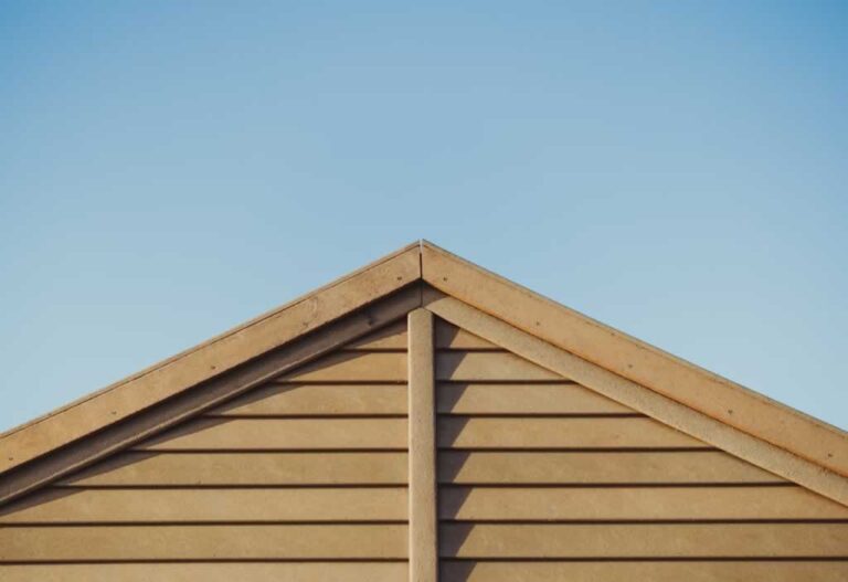 old roof on family house