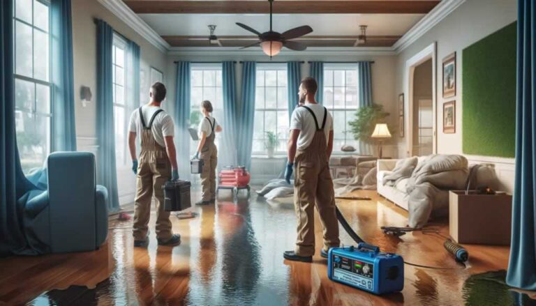 home restoration professionals dealing with water damage