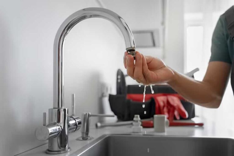 changing the mesh on kitchen faucet