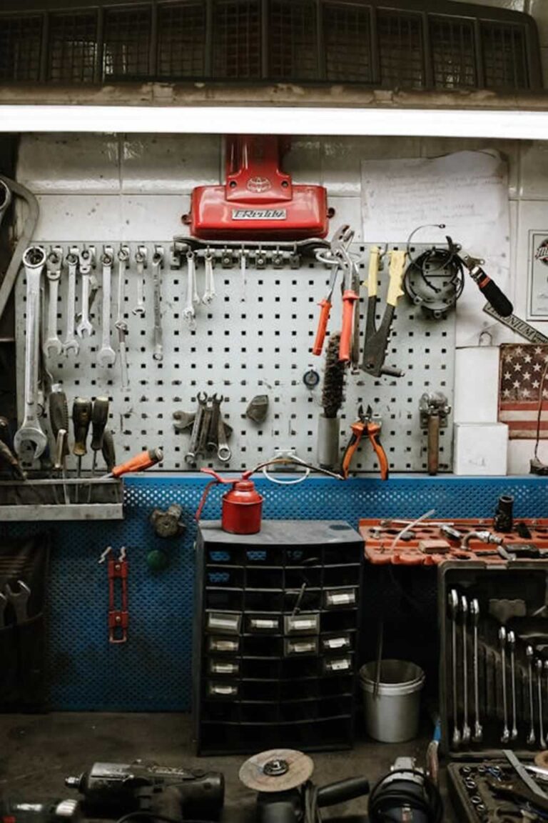 various tools in the workshop