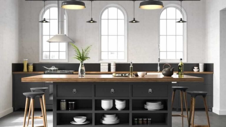 modern kitchen after remodeling