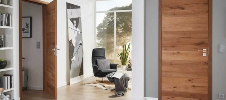 converted loft with fire door