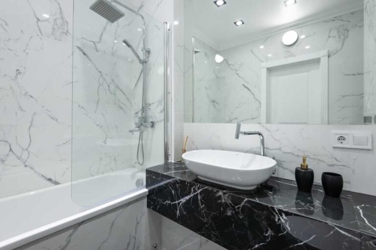 well maintained shower in remodeled bathroom