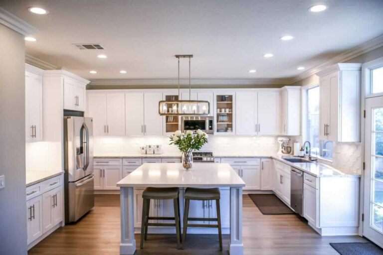 nicely remodeled kitchen with functional appliances