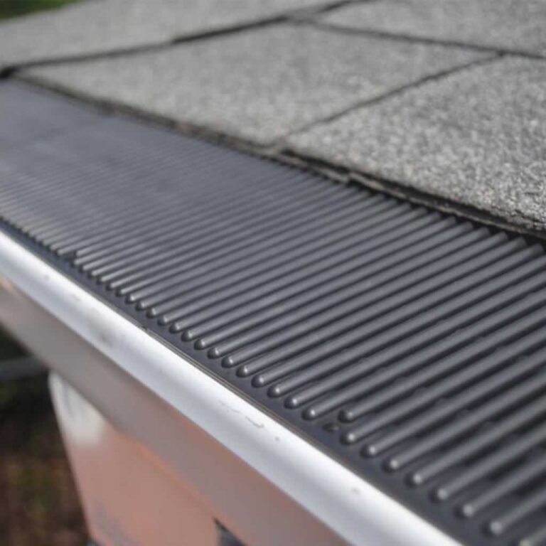 gutter protection on shingle roof