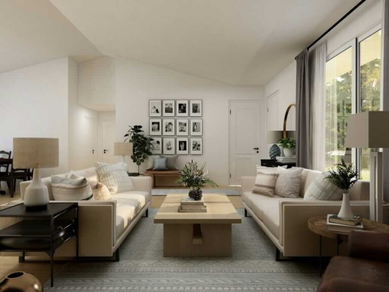 simple yet unique living room design