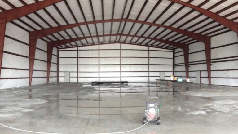workshop with vinyl faced insulation