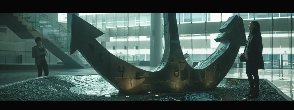 glass roof with anchor in the middle