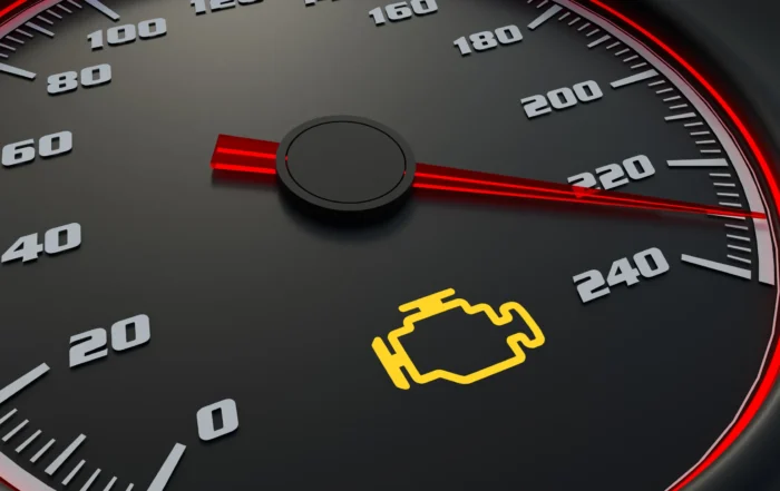 check engine light on speedometer
