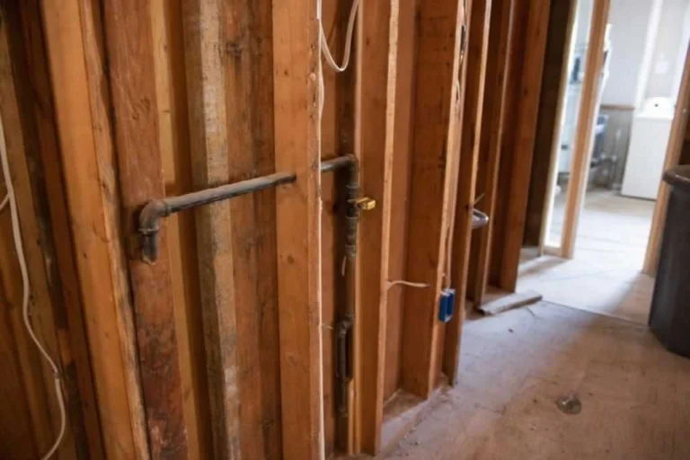 gas line through the wall