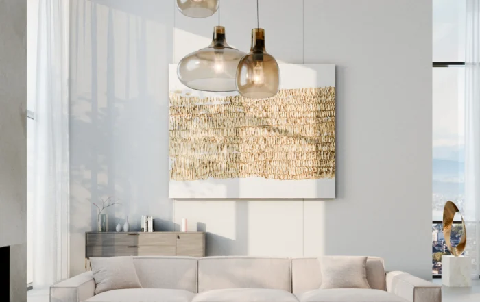 big and spacious 4-seater sofa in the living room