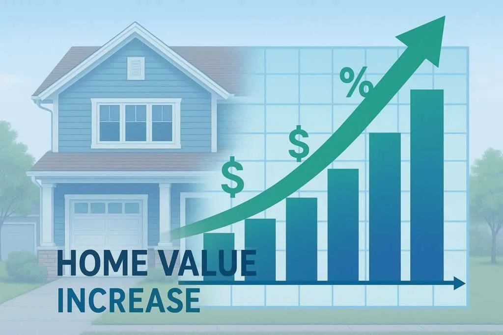 diagram of increased home value