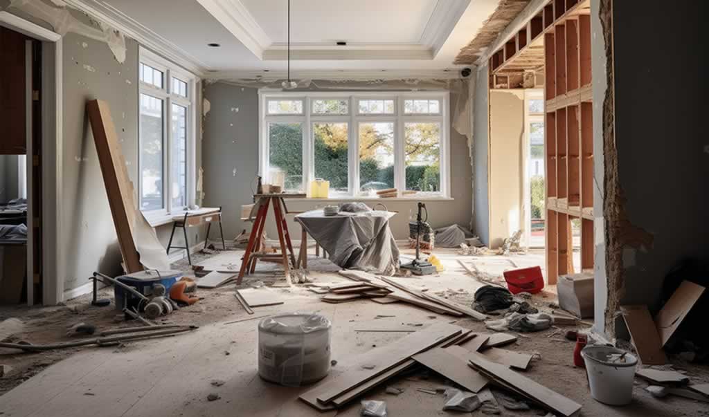 property during renovation