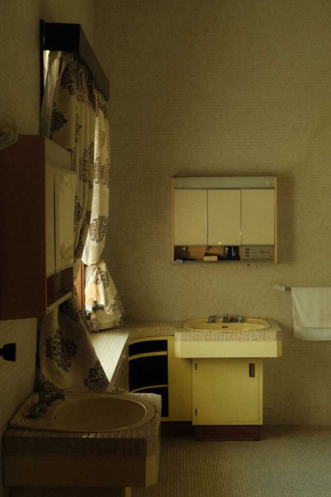 simple bathroom before remodel