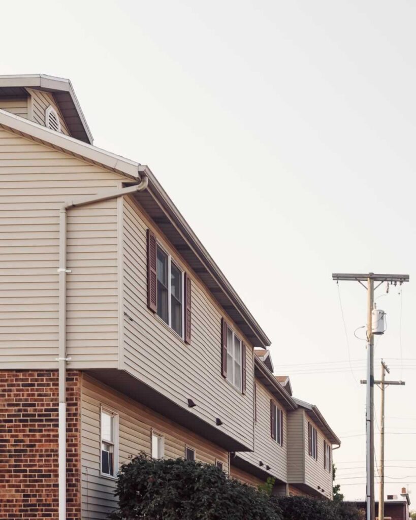 newly replaced siding in family home